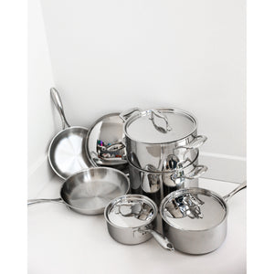Open image in slideshow, Duratux Stainless Steel Cookware Bundle Tuxton Home
